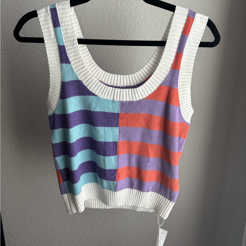 Colorful Striped Women's Tank Top